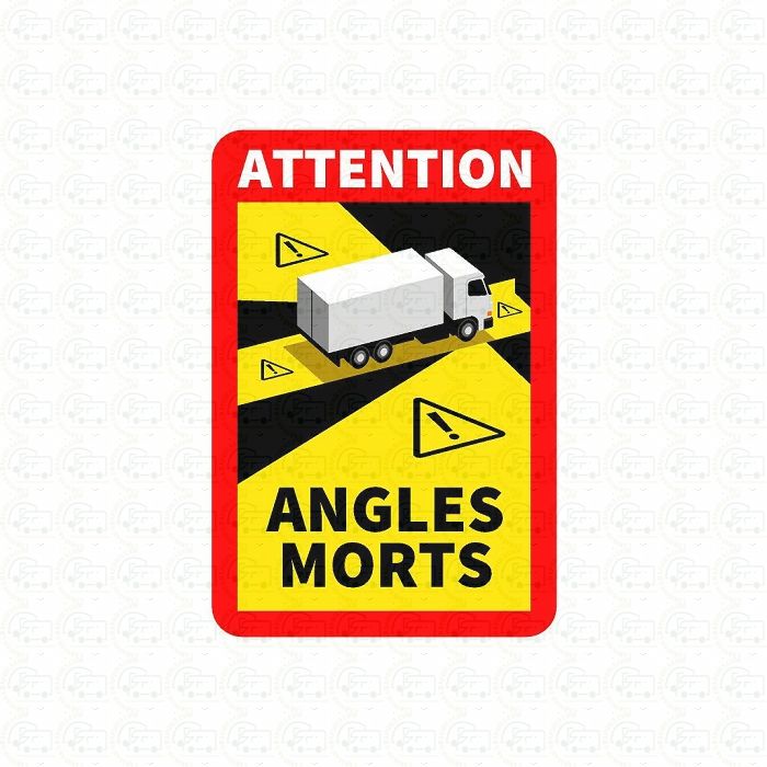 Blind Spot Angles Morts Truck Sticker
