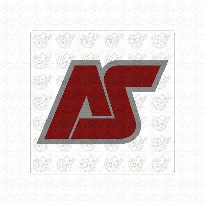 Autosleeper AS Caravan Sticker Two colour silver & burgundy CG