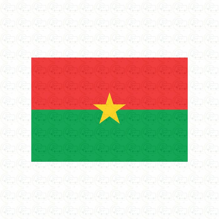 Burkino faso flag sticker
