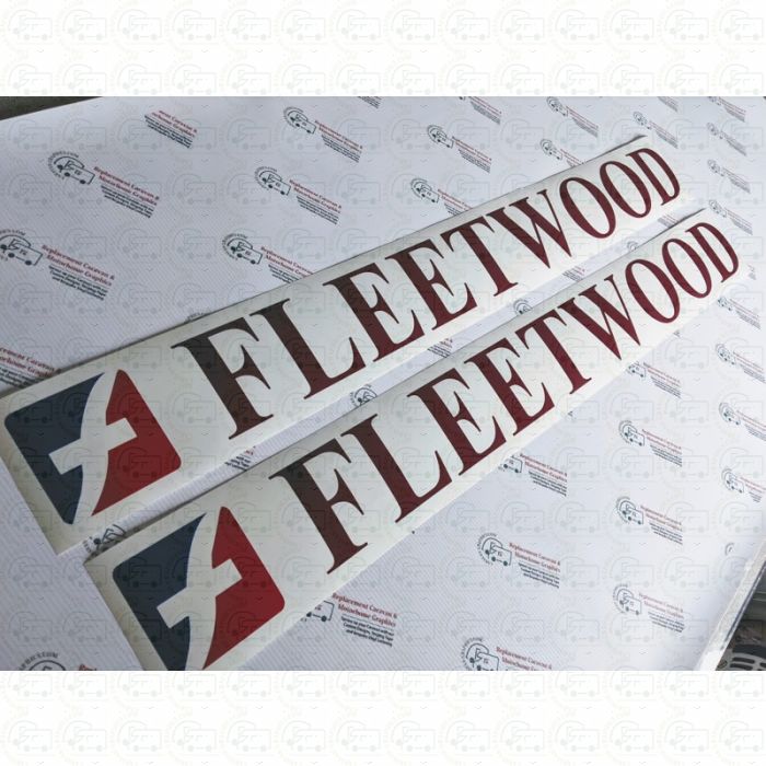 Fleetwood caravan stickers