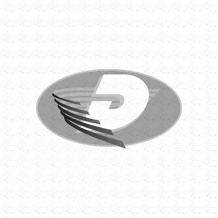 Dethleffs Oval D Reversed Greyscale Sticker