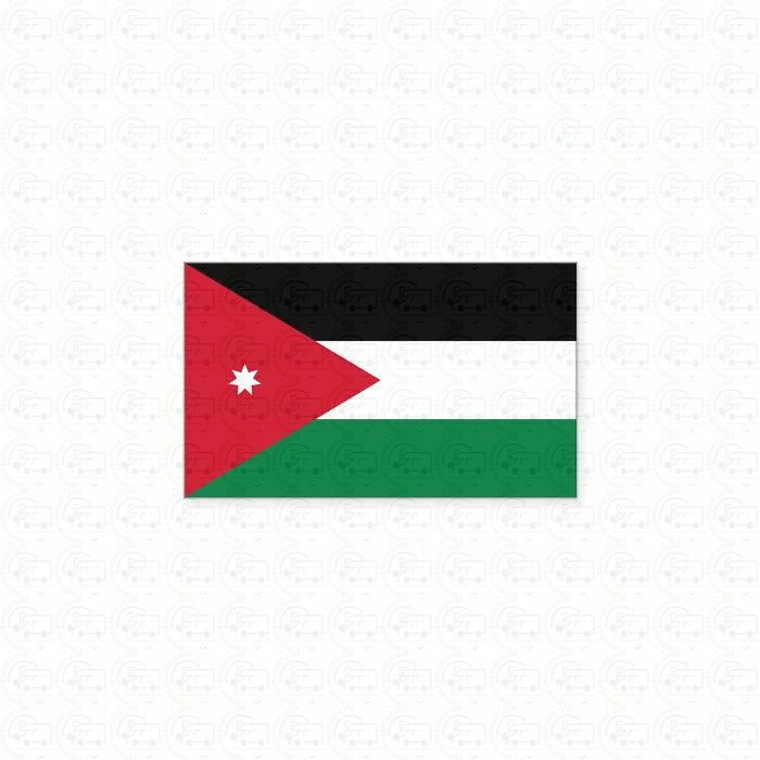 Jordan flag sticker