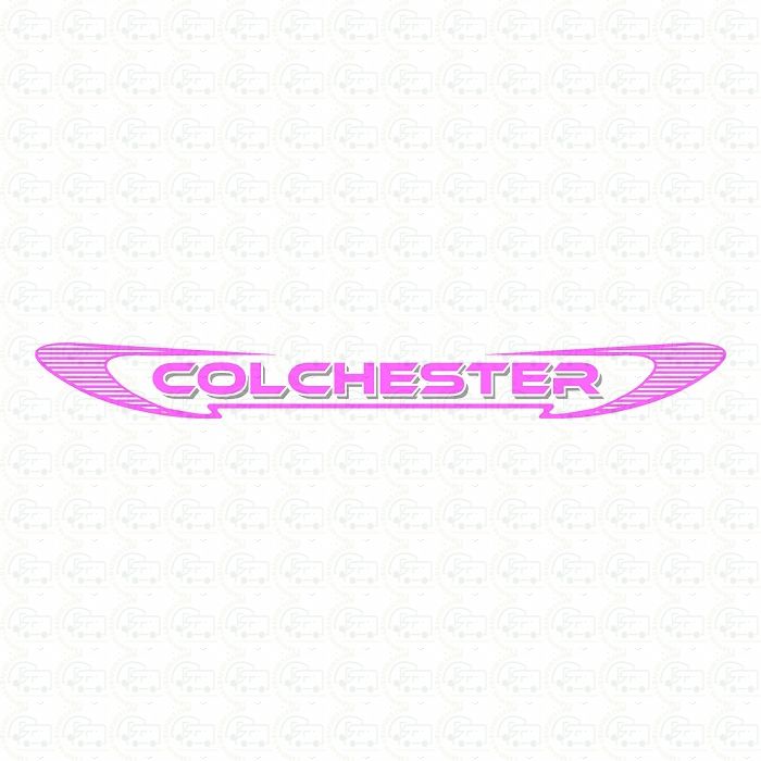 FLEETWOOD COLCHESTER FRONT GRAPHIC BY CARAVAN GRAPHICS