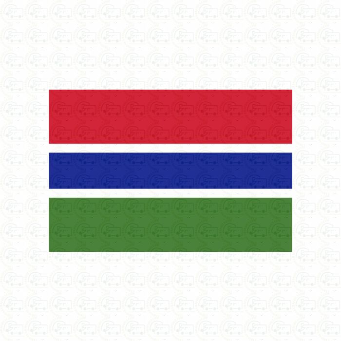 Gambia Flag Sticker