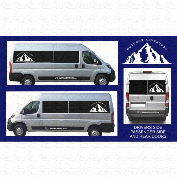 Self Build Campervan Stickers Design 16