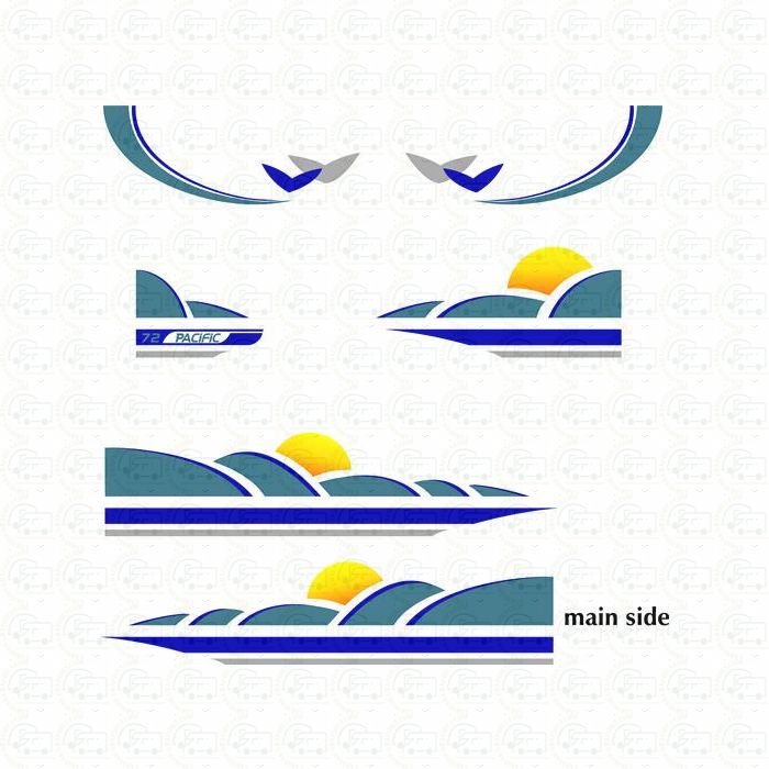 Pilote pacific 72 full set of graphics