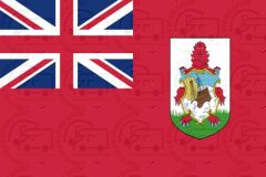 Bermuda flag sticker 