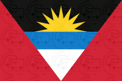 Antigua flag stickers 