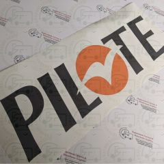 Pilote orange motor home sticker