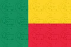 Benin flag sticker 