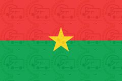 Burkino faso flag sticker