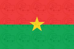 Burkino faso flag sticker