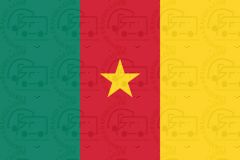 Cameroon flag sticker 