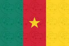 Cameroon flag sticker 