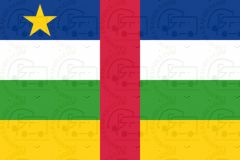 Central African Republic flag sticker 