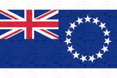Cook Island Flag Sticker