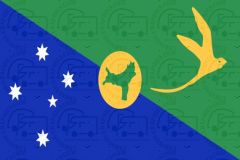 Christmas Island flag sticker 