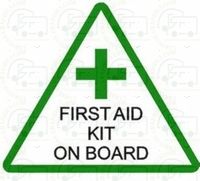 First Aid Kit On Board Sticker