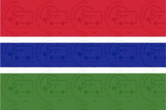 Gambia Flag Sticker
