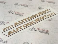 Brown Autoquest 270 motorhome decal sticker
