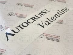 Autocruise Valentine Motorhome Sticker