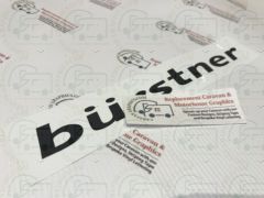 Burstner Text Motorhome Sticker