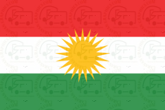 Kurdistan flag sticker