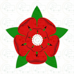 Lancashire Rose Sticker