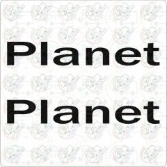 Lunar Planet decal graphic sticker