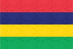 Mauritius Flag Sticker