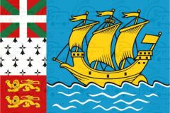 Saint Pierre and Miquelon Flag Sticker