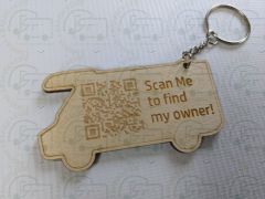 'Scan Me' lost keys Keyring