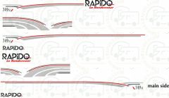 Rapido 749M full set graphics and tapoes