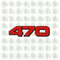 Solifer Side 470 Two Colour Number Sticker Decal Graphic.