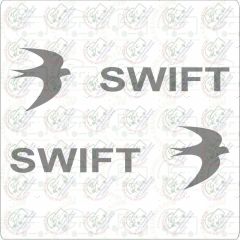 Swift with Birds Caravan Sticker
