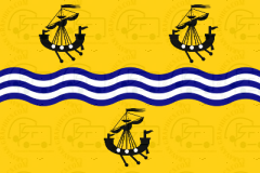 Western isles outer Hebrides flag sticker