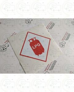 LPG self adhesive sticker