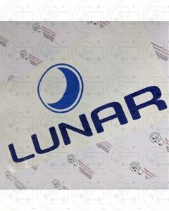 Lunar Logo Two Colour Oblong sticker