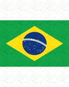 Brazil flag sticker