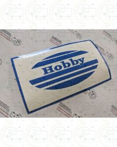 Hobby oval caravan sticker