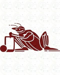 ABI Cricket Caravan Sticker Graphic