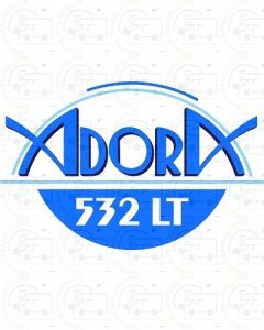 Adria Adora Design Caravan Sticker