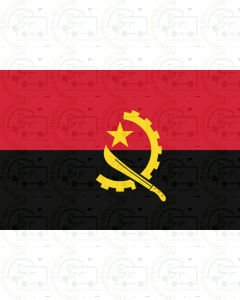 Angola flag sticker