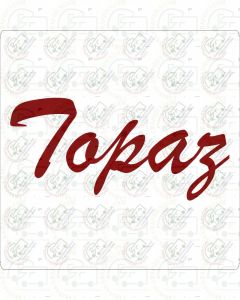 Autosleeper Topaz Motorhome Sticker