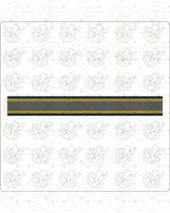 Autosleeper 2 metre Multi Coloured Stripe Tape Sticker 