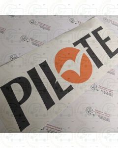 Pilote orange motor home sticker