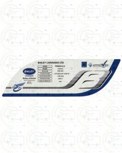 Bailey Pegasus IV Ancona Plate Sticker