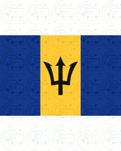 Barbados flag sticker