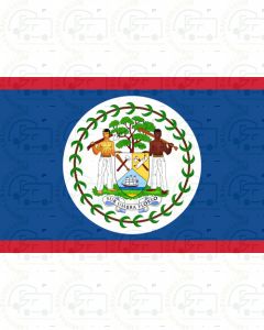Belize flag sticker