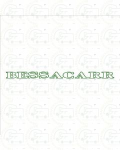 BESSACARR LETTERING STICKER DECAL GRAPHIC BY CARAVANGRAPHICS.COM